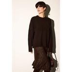DeFacto Oversize Bisiklet Yaka Triko Kazak, L, F3895AX25WN, Kahve-BN214, Kadın