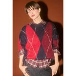 DeFacto Oversize Bisiklet Yaka Triko Kazak, L/XL, G6544AX25WN, Lacivert-NV131, Kadın
