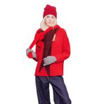 DeFacto Oversize Bisiklet Yaka Triko Kazak, S, F5419AX25WN, Kırmızı-RD59, Kadın