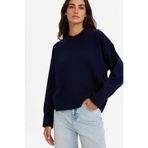 DeFacto Oversize Bisiklet Yaka Triko Kazak, XS, F3895AX25WN, Lacivert-NV131, Kadın