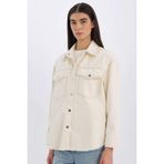 DeFacto Oversize Cepli Püsküllü Ceket, XL, D5266AX24AU, Ekru-ER118, Kadın