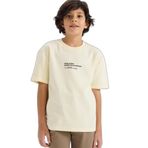 DeFacto Oversize Geniş Kalıp Bisiklet Yaka Baskılı Kısa Kollu Tişört Erkek Çocuk, 8/9 Yaş (134cm), G6148A826SM, Sarı, Erkek Çocuklar