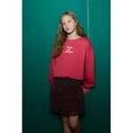 Defacto Oversize Geniş Kalıp Bisiklet Yaka Baskılı Sweatshirt Kız Çocuk, 13-14 Yaş, G2460A825WN, Kırmızı-RD351, kız-çocuk, 13/14 Yaş (164cm)