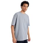 DeFacto Oversize Geniş Kalıp Bisiklet Yaka Kısa Kollu Basic Tişört, XS, X3926AZ23AU, Gri-GR489, Erkek