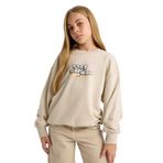 Defacto Oversize Geniş Kalıp Bisiklet Yaka Sırt Baskılı Sweatshirt Kız Çocuk, 5-6 Yaş, E6756A825AU, Bej-BG74, kız-çocuk, 5/6 Yaş (116cm)