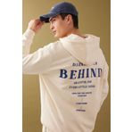 DeFacto Oversize Geniş Kalıp Kapüşonlu Fermuarlı Sırt Baskılı Sweatshirt B4805AX24SP