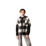 DeFacto Oversize Geniş Kalıp Kapüşonlu Flanel Uzun Kollu Gömlek Erkek Çocuk, 13-14 Yaş, C7510A824WN, Antrasit-AR213, Erkek Çocuklar