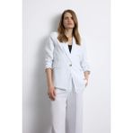 DeFacto Oversize Geniş Kalıp Keten Karışımlı Beyaz Blazer Ceket Z2536AZ25SP - Beyaz-WT34 - 40