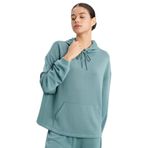 DeFacto Oversize Geniş Kalıp Modal Kapüşonlu Kanguru Cepli Sporcu Sweatshirt, M, B5206AX24SP, Yeşil-GN1191, kadın