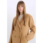 Defacto Oversize Kruvaze Ceket, S, K9002AZ24WN, Bej, Kadın