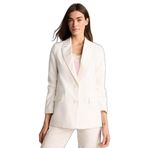 DeFacto Oversıze Tencel Blazer Ceket, 40, Z8276AZ26SM, Beyaz-WT84, Kadın