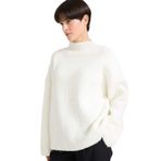 DeFacto Oversıze Yarım Balıkçı Yaka Triko Kazak, 2XL, G0235AX25WN, Ekru-ER105, Kadın