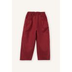 DeFacto Paperbag Akışkan Kumaş Pantolon Kız Bebek G8138A526SP - Bordo-BR229 - 5 - 6 Yaş
