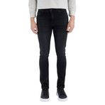 DeFacto Pedro Siyah Slim Fit Dar Kalıp Normal Bel Dar Paça Erkek Jean Pantolon