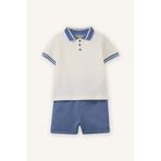 DeFacto Pike Polo Tişört Şort 2li Takım Erkek Bebek G9987A526SM