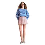 DeFacto Pilise Normal Bel Poplin Mini Etek, 34, H5542AX26SP, Pembe-PN648, Kadın