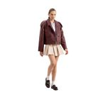 DeFacto Piliseli Normal Bel Basıc Gabardin Mini Etek, 40, D5265AX24AU, Ekru-ER42, Kadın