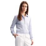 DeFacto Polo Yaka Basic Triko Kazak, 2XL, D6259AX25SP, Mavi-BE250, Kadın