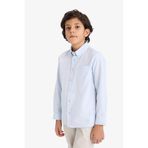 DeFacto Polo Yaka Oxford Uzun Kollu Basic Düz Gömlek Erkek Çocuk W3215A626SP