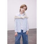 DeFacto Polo Yaka Oxford Uzun Kollu Basic Düz Okul Gömleği Erkek Çocuk T8854A623AU
