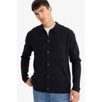 DeFacto Polo Yaka Triko Hırka, M, F3720AX25WN, Lacivert-NV64, Erkek