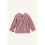 DeFacto Pötikareli Poplin Gömlek Kız Bebek G8135A526SP - Bordo-BR229 - 2 - 3 Yaş