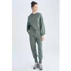 DeFacto R1701AZ22AU Beli Bağcıklı Triko Jogger Pantolon