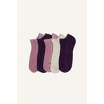 DeFacto Rahat Lastikli 5'li Pamuklu Patik Çorap Kız Çocuk, 29-34, H3086A8NS, Pembe-PN3, kız-çocuk