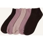 DeFacto Rahat Lastikli 5'li Pamuklu Patik Çorap Kız Çocuk H3086A8NS - 23 - 27 - Pembe-PN1
