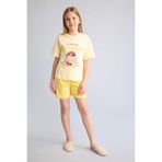 DeFacto Regular Fıt 2'li Sarı Pijama Takımı Kız Çocuk H5508A826SM