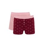 DeFacto Regular Fit 2'li Takım Boxer, XL, G9118AX26SP, Pembe-PN149, kadın