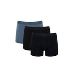 DeFacto Regular Fit 3'lü Boxer, 2XL, G9355AX26SP, Lacivert-NV135, erkek