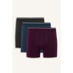 DeFacto Regular Fit 3'lü Boxer G9167AX26SP - Lacivert-NV164 - M