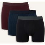 DeFacto Regular Fit 3'lü Boxer G9369AX26SP - Lacivert-NV28 - 2XL
