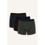 DeFacto Regular Fit 3'lü Boxer H3945AX26SP - Haki-KH432 - M