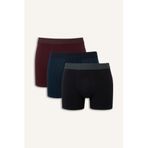 DeFacto Regular Fit 3'lü Boxer, L, G9369AX26SP, Lacivert-NV28, erkek