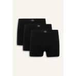 DeFacto Regular Fit 3'lü Boxer N4277AZ25AU - 2XL - Siyah-BK27