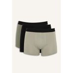 DeFacto Regular Fit 3'lü Boxer, S, C9549AX25AU, Siyah-BK27, erkek