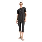 DeFacto Regular Fit 4'lü Hızlı Kuruyan Burkini Tesettür Basic Düz Mayo Takım, S, E3514AX25HSAR221-1013002, Antrasit, Kadın