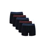 DeFacto Regular Fit 5li Boxer, 2XL, G9365AX26SP, Lacivert-NV135, erkek