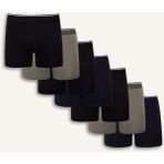 DeFacto Regular Fit 7'li Boxer G4061AX26SP - Lacivert-NV135 - 3XL