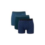 DeFacto Regular Fit Baskılı 3'lü Boxer, 2XL, G9371AX26SP, Yeşil-GN614, erkek