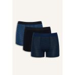 DeFacto Regular Fit Baskılı 3'lü Boxer G9372AX26SP - Lacivert-NV135