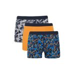 DeFacto Regular Fit Baskılı 3'lü Boxer, S, D9875AX25SP, Lacivert-NV135, erkek