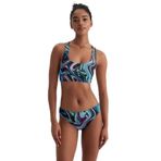DeFacto Regular Fit Batik Desenli Bikini Altı, XXS, A9463AX23HS, Siyah-BK81, Kadın