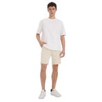 DeFacto Regular Fit Beli Bağcıklı Cepli Basic Şort, 2XL, E2616AX25SM, Bej-BG611, Erkek