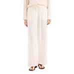 DeFacto Regular Fit Beli Lastikli Plaj Pantolonu Beyaz, 2XL, E1172AX25SM, Beyaz-WT16, Kadın