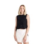 DeFacto Regular Fit Bisiklet Yaka Bağcıklı Triko Siyah Atlet, M, C9016AX24SM, Siyah-BK56, kadın