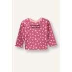 DeFacto Regular Fit Bisiklet Yaka Çiçekli Penye Uzun Kollu Tişört Kız Bebek G9383A526SP - Bordo-BR123 - 3 - 4 Yaş