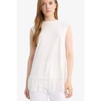 DeFacto Regular Fit Bisiklet Yaka Dantel Detaylı Kolsuz Tunik F9444AX25HS